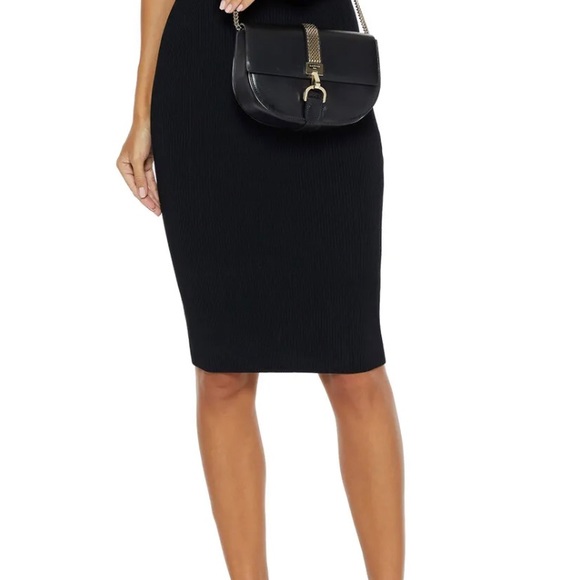 LANVIN Lamb Leather Crossbody Bag Logo Chain Trim & Strap Magnetic Flap - Picture 3 of 17